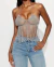 Top Halter Metalizado Plateado en internet