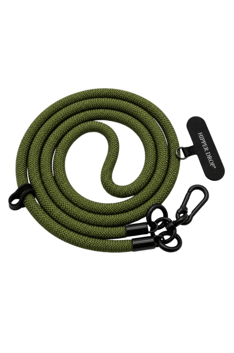 Cordão Crossbody em Nylon Trançado Hipper Drop - Green
