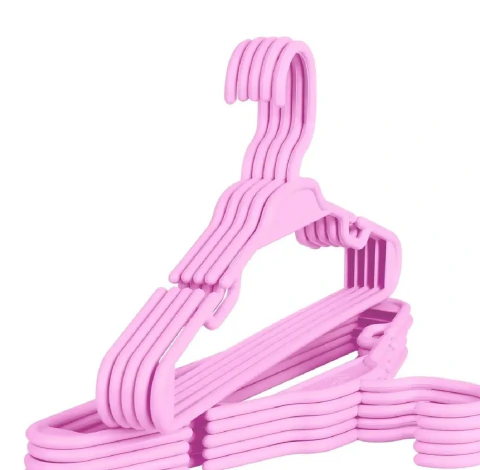 Cabide Infantil rosa - kit 10 unidades