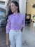 Camisa listrada rosa com branco na internet