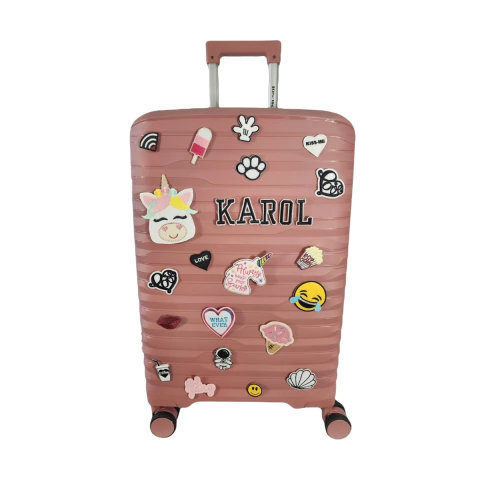 Mala de Viagem PERSONALIZADA Pequena 10kg 360º PP Mundi França MDF5059