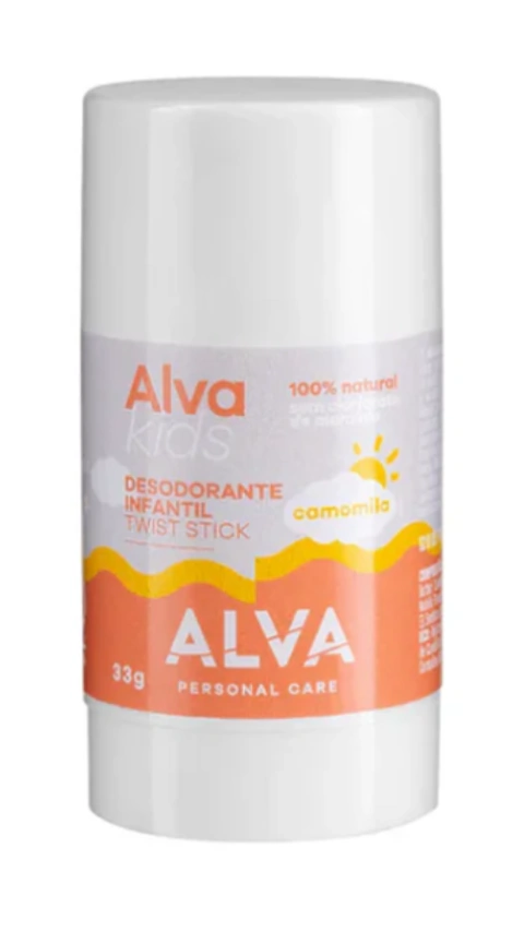 Desodorante em Barra Infantil Camomila Vegano 33g Alva