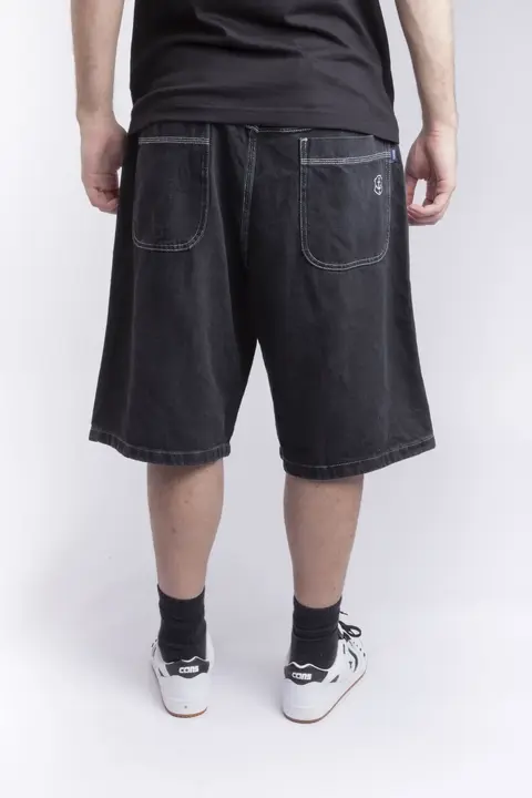 Bermuda Og Baggy Stone Preto Contraste