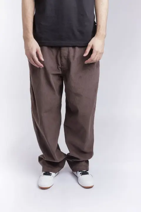Calça Og Baggy 889 Veludo Marrom