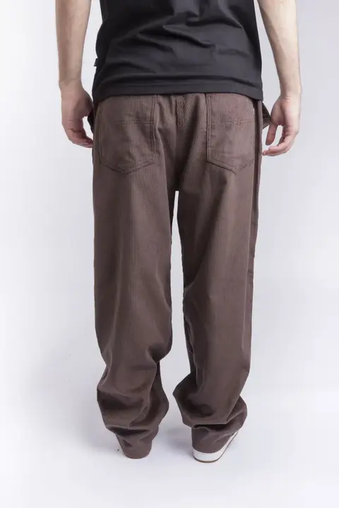 Calça Og Baggy 889 Veludo Marrom