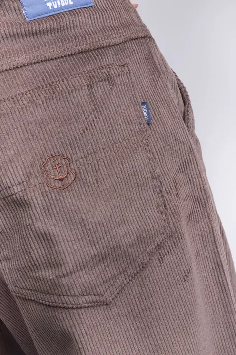 Calça Og Baggy 889 Veludo Marrom