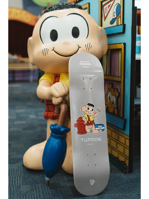 Shape Maple Cascão Skatebooo Cinza Up
