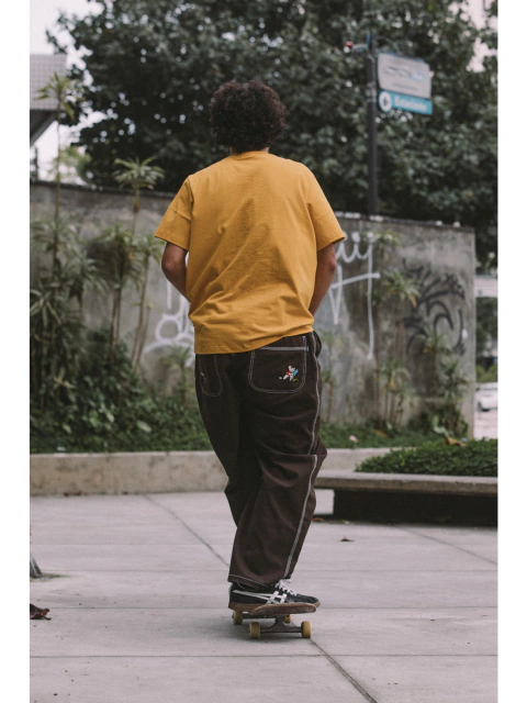 Calça Og Baggy Grafite Ohhh Canvas Mallom Contlaste