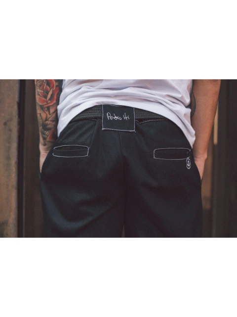 Calça Pedro Iti Chino Jeans Preto Contraste