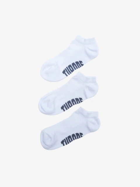 Meia Socket Active Branco Cinza