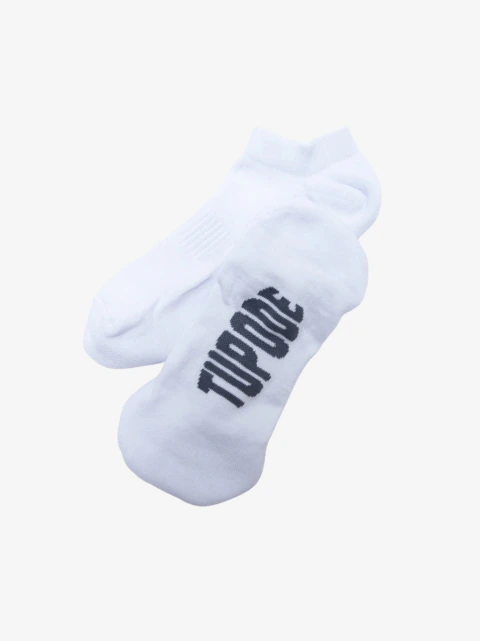 Meia Socket Active Branco Cinza