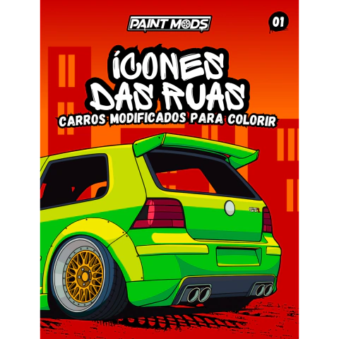 Ícones das ruas - Carros modificados para colorir