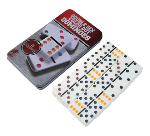 Juego de Mesa Domino En Lata Clasico