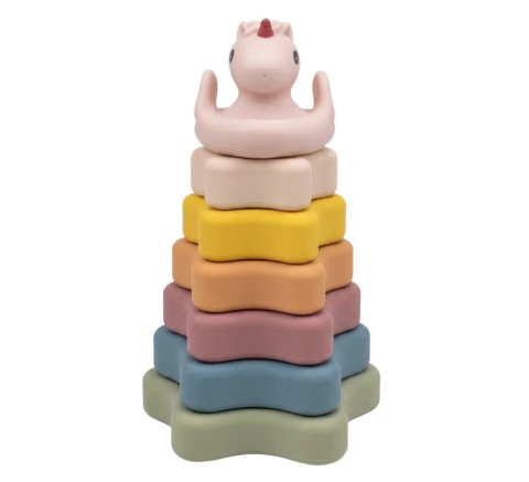 Torre Apilable Encastrable de Silicona Infantil