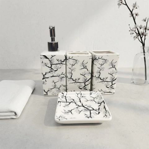 Set de baño de ceramica x4 piezas AA48-23