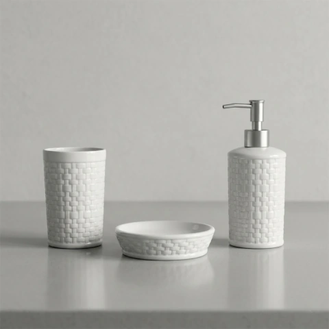 Set de baño de ceramica x3 piezas AA48-13