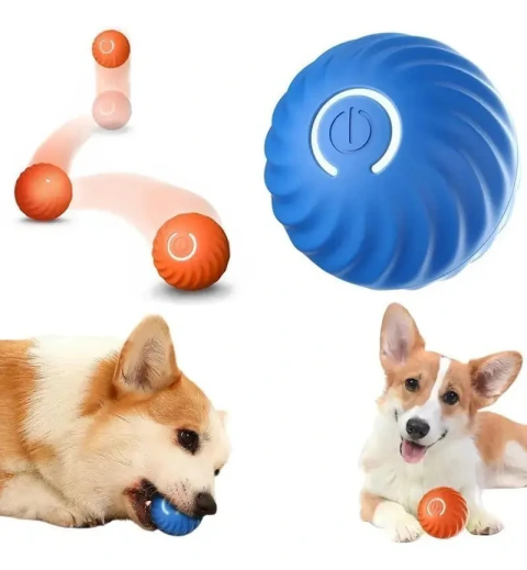 Pelota Interactiva Inteligente para Perros y Gatos – Recargable USB