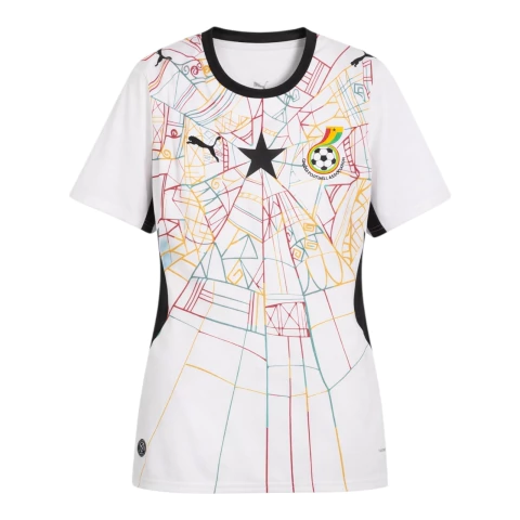 Camisa Seleção Gana I 26/27 - Torcedor Puma Feminina - Branca