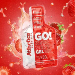 Go! Energy Gel Recovery Morango Display Com 10 Saches De 30g Morango - Phenix Fowkes Suplementos