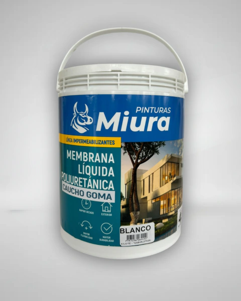MEMBRANA LÍQUIDA MIURA CAUCHO GOMA POLIURETANICA
