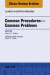 Common Procedures—Common Problems, An Issue of Clinics in Sports Medicine
