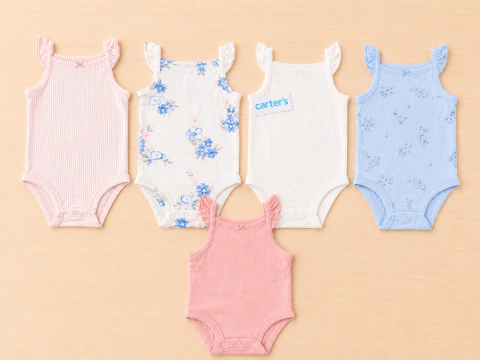 Bodys Carter's x5 Talla 6M | Suaves y cómodos - comprar en línea