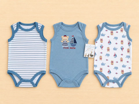 Bodys Duck Duck goose x3 Talla 6-9M | Suaves y cómodos - comprar en línea
