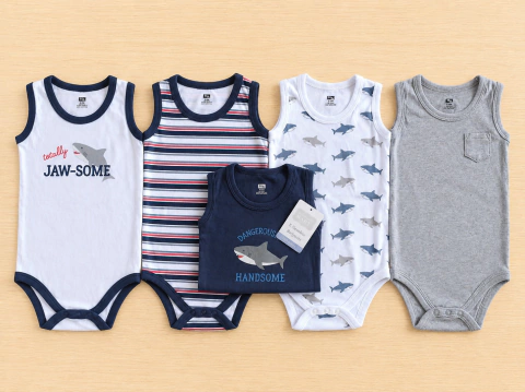 Bodys Hudson Body x5 Talla 9-12M | Suaves y cómodos - comprar en línea