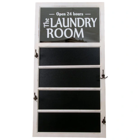 Quadro Decorativo Vintage Laundry Notes 141x75cm