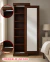 Imagen de Zapatera Closet con Espejo de Cuerpo Completo Organizador Nogal