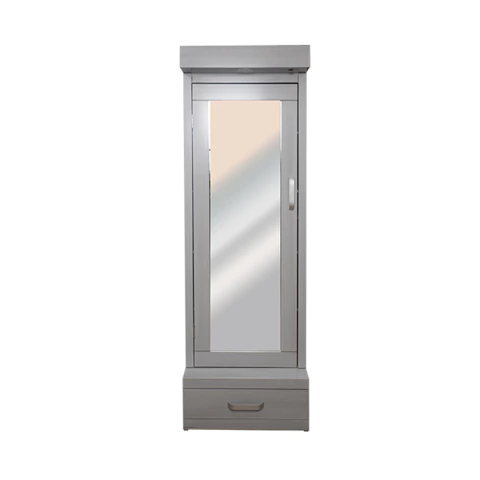 Zapatera con Espejo y Luz LED | Moderna Color Gris - comprar en línea