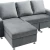 Sala Cama Convertible Gris con Baúl Modelo Melody - tienda en línea
