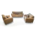 Sala 3-2-1 Beige Modelo Ruby Diseño Moderno y Confortable