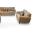 Sala 3-2-1 Beige Modelo Ruby Diseño Moderno y Confortable - Moblu