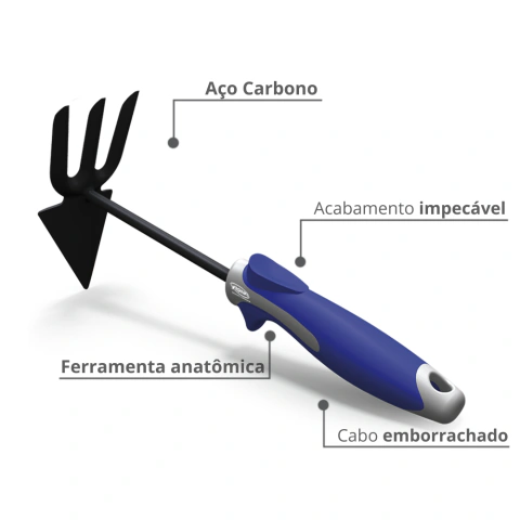 Jardinagem | Vassoura 9 Dentes | Garfo | Ancinho | Abridor de Cova | Enxada | Arrancador de Inço | Pá | Raspador Durín - comprar online