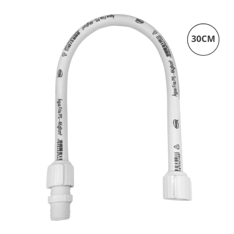 Engate Flexível 4kgf/cm² 1/2'' Tamanho 30 | 40 | 50 | 60 | 100 | 150cm Durín na internet