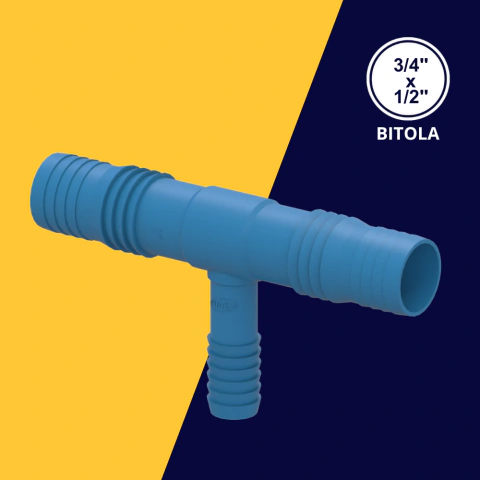 Te Triplo De Redução Para Irrigação Espigão Mangueira Cor Azul Durín na internet