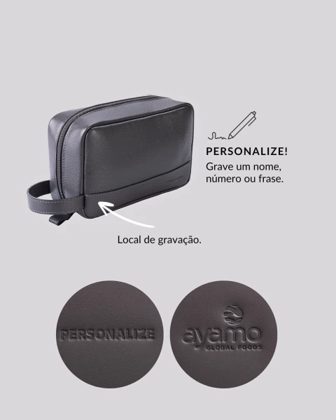 Necessaire para Viagem de Couro | Rome Café - comprar online