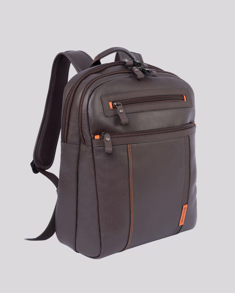 Mochila de Couro para Notebook Office | Paris Chocolate - comprar online
