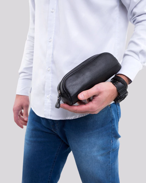 Estojo de Couro | Rome Preto - loja online