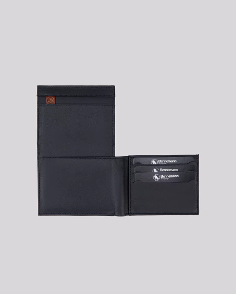 Carteira Dobravel RFID Cool | Siena Preto - Bennemann