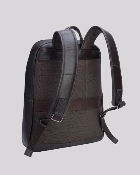 Mochila de Couro Slim | Madrid Marrom - loja online