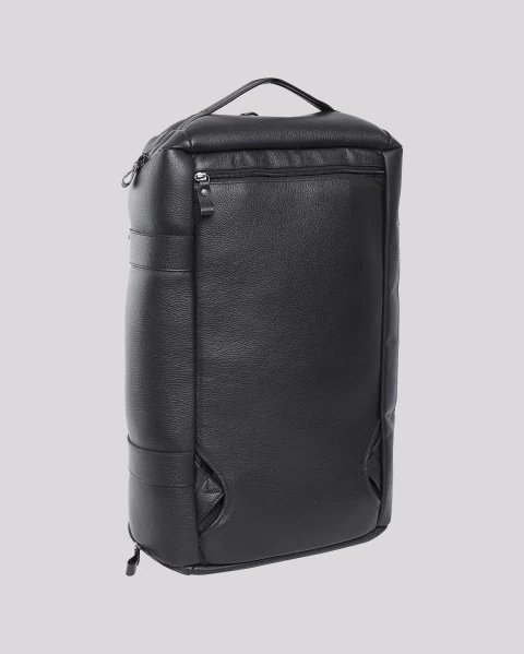 Bolsa Mochila de Viagem em Couro | Rome Preto - comprar online