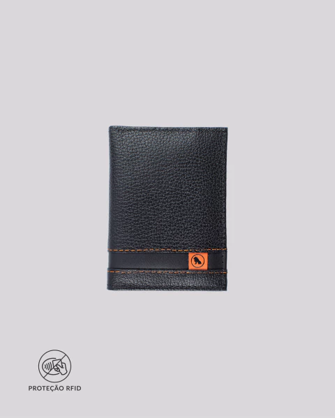 Porta Cartão RFID em Couro para CNH | Paris Preto - comprar online