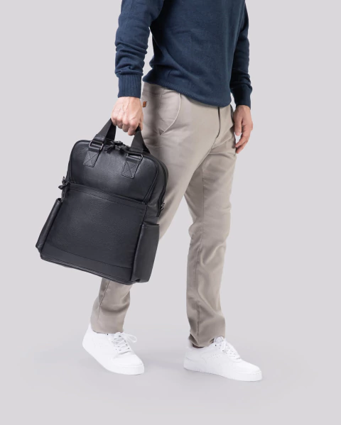 Mochila 3 em 1 de Couro | Rome Preto - comprar online