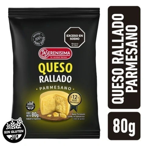 Queso Parmesano Rallado La Serenisima 80 gr