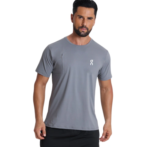 Camiseta On Running Cinza Masculina