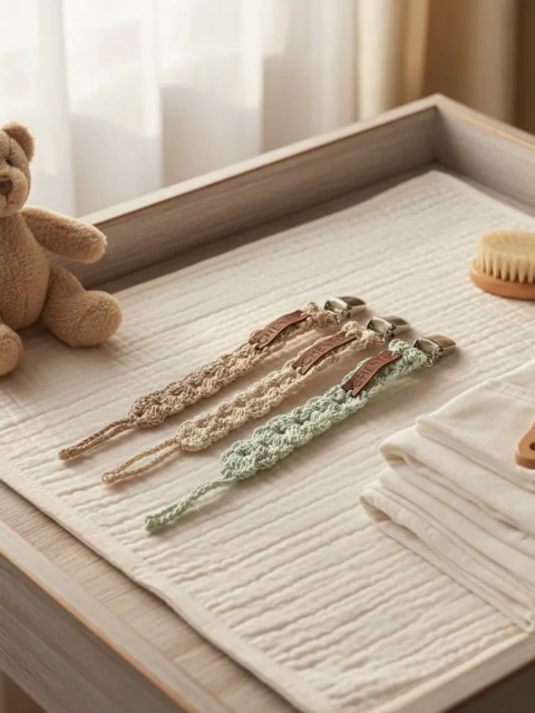 Portachupetes Crochet - comprar online