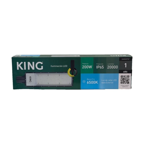 Luz de calle LED King 200W luz fría