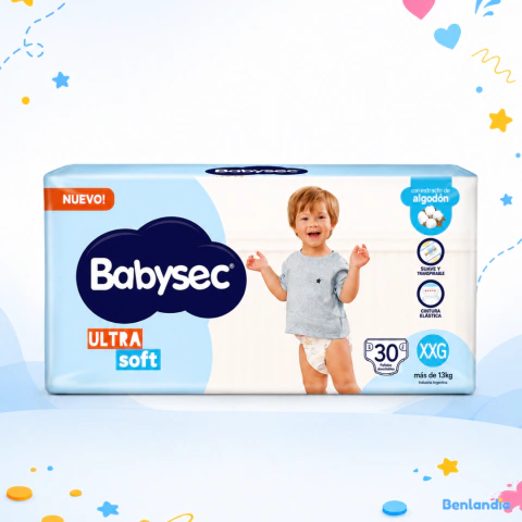 Babysec Ultrasoft XXG 30 Unidades - comprar online